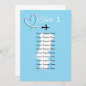 行き先結婚ポルトガルの地図表プランカード 招待状 (正面/裏面)