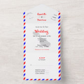 行き先結婚式マルタ航空便オールインワンインヴィ オールインワン招待状 (内側)