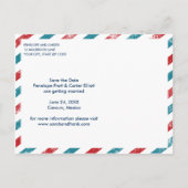 行き先結婚式 | ポストカード日付の保存 案内ポストカード (裏面)