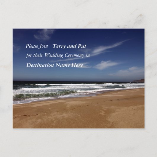 行き先結婚式 ポストカード (正面)