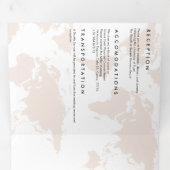 行き先結婚式 三つ折り招待状 (内部最初)