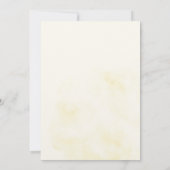 行き先飛行機の海外便結婚黄 招待状 (裏面)