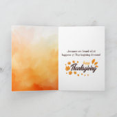 行き場のない服を着た感謝祭の七面鳥 シーズンカード (内部)