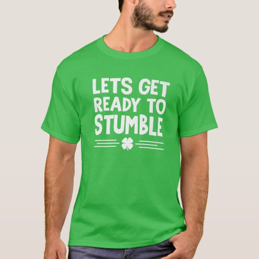 行き詰まるSt patricks day・アイルランドD Tシャツ (正面)