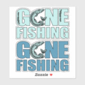 行き過ぎた魚釣り シール (シート)