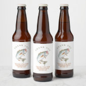 行き過ぎた魚釣り ビールラベル (ボトル)