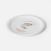 行き過ぎた魚釣り ペーパープレート (アングル)