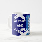 行き、数学の教師のマグを増加して下さい コーヒーマグカップ (正面左)