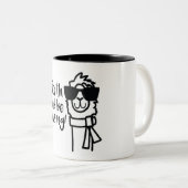 行き、Llamazingのコーヒー・マグはあります ツートーンマグカップ (正面右)