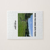 行くことが堅い私を得るとき遊んで下さいゴルフ(ゴルファー)を ジグソーパズル (横)