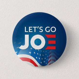 行くぞジョー!バイデン氏大統領2020 -アンチ – トランプ 缶バッジ