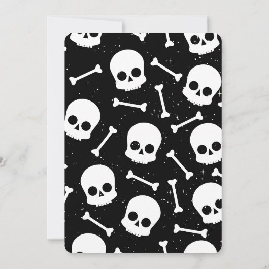 行くぞブギー！ディスコボールスケルトンハローウィンパーティ 招待状 (裏面)
