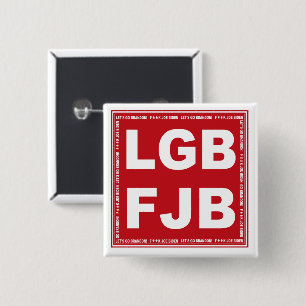 行くぞブランドン!F**k Joeバイデン氏LGB FJB 缶バッジ