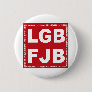 行くぞブランドン!F**k Joeバイデン氏LGB FJB 缶バッジ