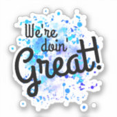 行くぞ素晴らし!ステッカー シール (正面)