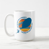 行くぞ！「あなたは行く途中で」 コーヒーマグカップ (左)