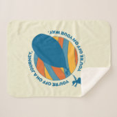 行くぞ！「あなたは行く途中で」 シェルパブランケット (正面(横))