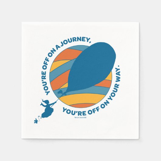 行くぞ！「あなたは行く途中で」 スタンダードカクテルナプキン (正面)