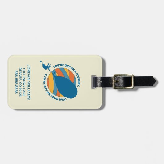 行くぞ！「あなたは行く途中で」 ラゲッジタグ (正面横)