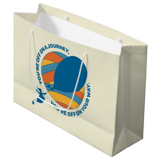 行くぞ！「あなたは行く途中で」 ラージペーパーバッグ (正面アングル)