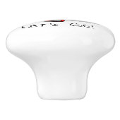 行くぞ!イエローラブラドールレトリバー – かわいい犬 セラミックノブ (側面)