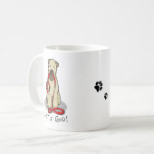 行くぞ!ウォークウィートテリアードッグ(ウィーテン1b2) コーヒーマグカップ (正面左)