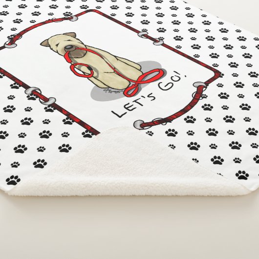 行くぞ！ウォークウィートテリアードッグ（ウィーテン1b2） シェルパブランケット (3/4)