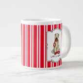 行くぞ!ウォークウィートテリアードッグ(ウィーテン1b2) ジャンボコーヒーマグカップ (正面右)