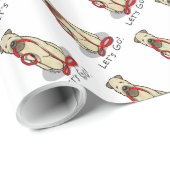 行くぞ!ウォークウィートテリアードッグ(ウィーテン1b2) ラッピングペーパー (ロールコーナー)