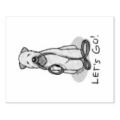 行くぞ!ウォークウィートテリアードッグ(ウィーテン1b2) ラバースタンプ (インプリント)