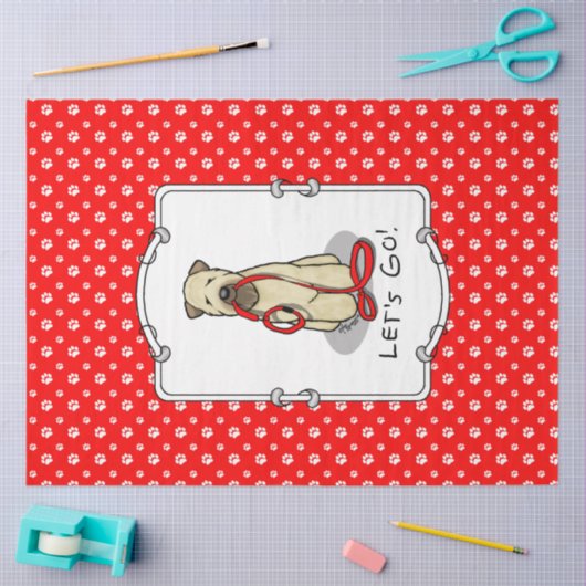 行くぞ!ウォークウィートテリアードッグ(ウィーテン1b2) 薄葉紙 (クラフト)