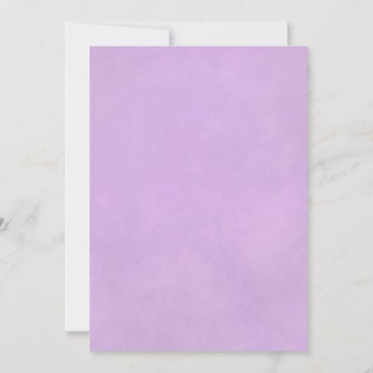 行くぞ！エレガント薄紫パープルバラロマン結婚ティック 招待状 (裏面)