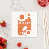 行くぞ！オレンジ書体 スタンダードカクテルナプキン (インサイチュ)