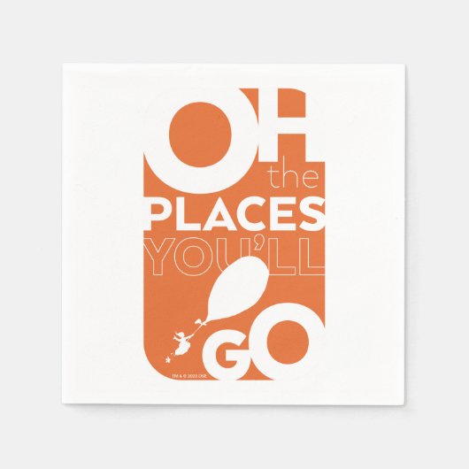 行くぞ！オレンジ書体 スタンダードカクテルナプキン (正面)