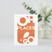 行くぞ！オレンジ書体 ポストカード (スタンド正面)