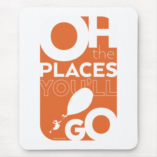 行くぞ！オレンジ書体 マウスパッド (正面)