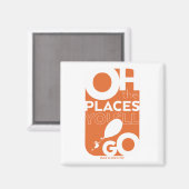 行くぞ！オレンジ書体 マグネット (正面/裏面)