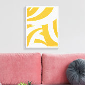 行くぞ！オレンジ色の渦巻き キャンバスプリント (インサイチュ (リビング))