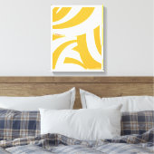 行くぞ！オレンジ色の渦巻き キャンバスプリント (インサイチュ (寝室))
