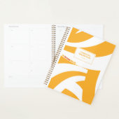 行くぞ！オレンジ色の渦巻き プランナー手帳 (ディスプレー)