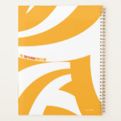 行くぞ！オレンジ色の渦巻き プランナー手帳 (裏面)