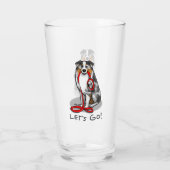 行くぞ!オーストラリア羊飼い(ブルーメルルタン/w 1) タンブラーグラス (裏面)