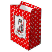 行くぞ!オーストラリア羊飼い(ブルーメルルタン/w 1) ミディアムペーパーバッグ (裏面アングル)