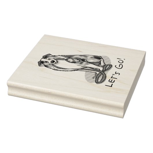 行くぞ!オーストラリア羊飼い(ブルーメルルタン/w 1) ラバースタンプ (スタンプ)