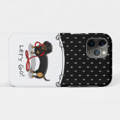 行くぞ！ダシュントおもしろい犬 Case-Mate iPhoneケース (裏面(横))