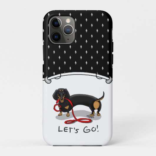 行くぞ！ダシュントおもしろい犬 Case-Mate iPhoneケース (裏面)