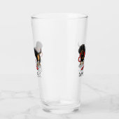 行くぞ!ダシュント犬(黒とタン)おもしろいかわいい タンブラーグラス (右)