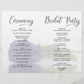行くぞ！ネイビーブルーバラモダン結婚式 プログラム (裏面)