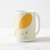 行くぞ!バルーンの輪郭パターン コーヒーマグカップ (正面右)