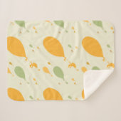 行くぞ！バルーンの輪郭パターン シェルパブランケット (正面(横))